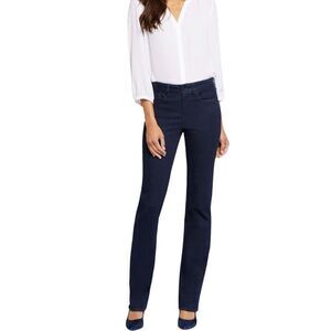NYDJ 16P Marilyn Straight Jeans Moonlight Dark Wash Slimming Comfort Mid Rise